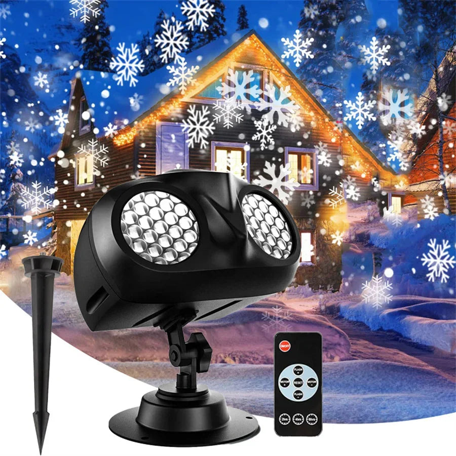 Double-Head Snowfall Projector — Transform Your Home Into a Winter Wonderland